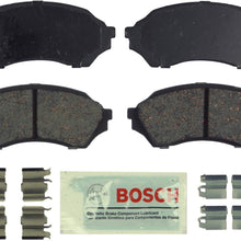 Bosch BE798H Blue Disc Brake Pad Set with Hardware for 1999-02 Mazda Protégé - FRONT