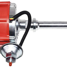 A-Team Performance Complete HEI Distributor 65K Coil 7500 RPM Compatible With Chevrolet Chevy GM GMC 4.3L 262 V6 EFI to CARB SWAP 90° V-6 One Wire Installation Red Cap