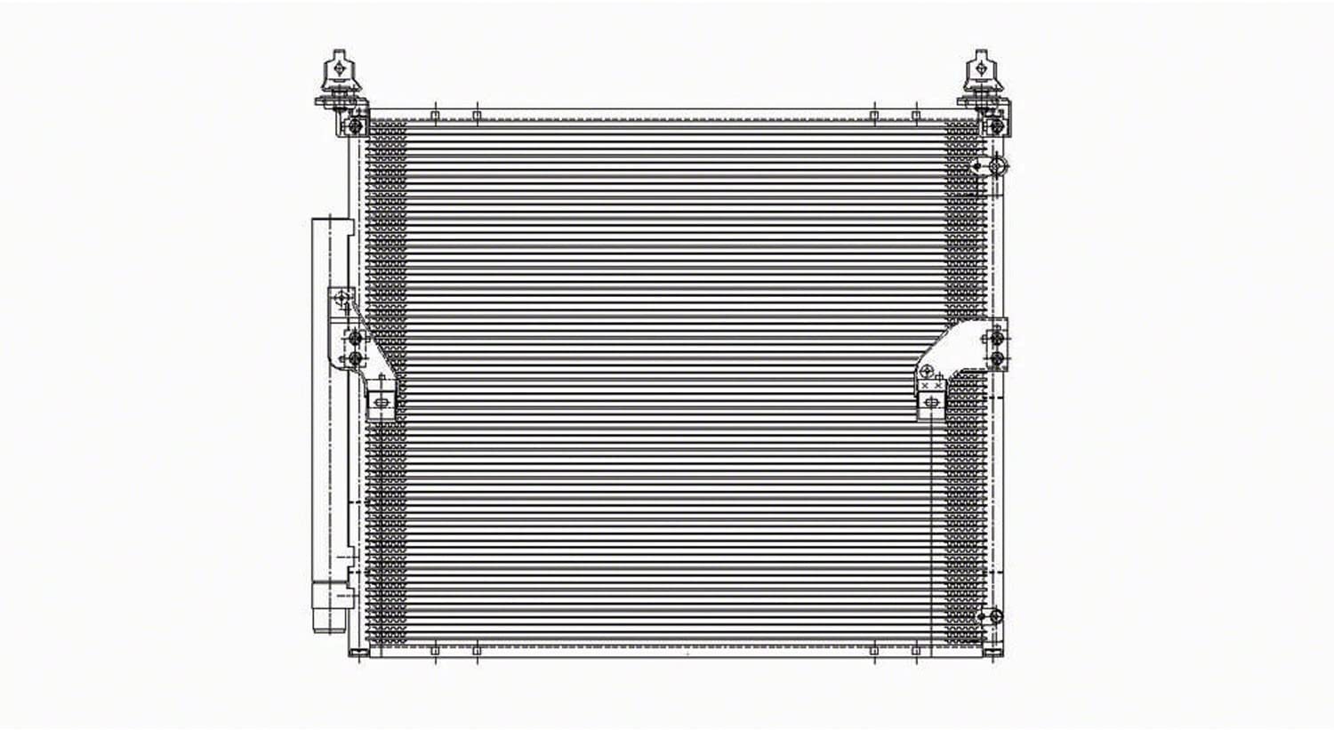 OE Replacement A/C Condenser TOYOTA FJ CRUISER 2007-2014 (Partslink TO3030207)