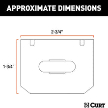 CURT 58300 Vehicle-Side Trailer Wiring Harness Mounting Bracket for 4-Way Flat