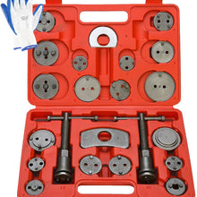 8MILELAKE Brake Caliper Wind Back Tool 24pc Professional Disc Brake Caliper Tool Set