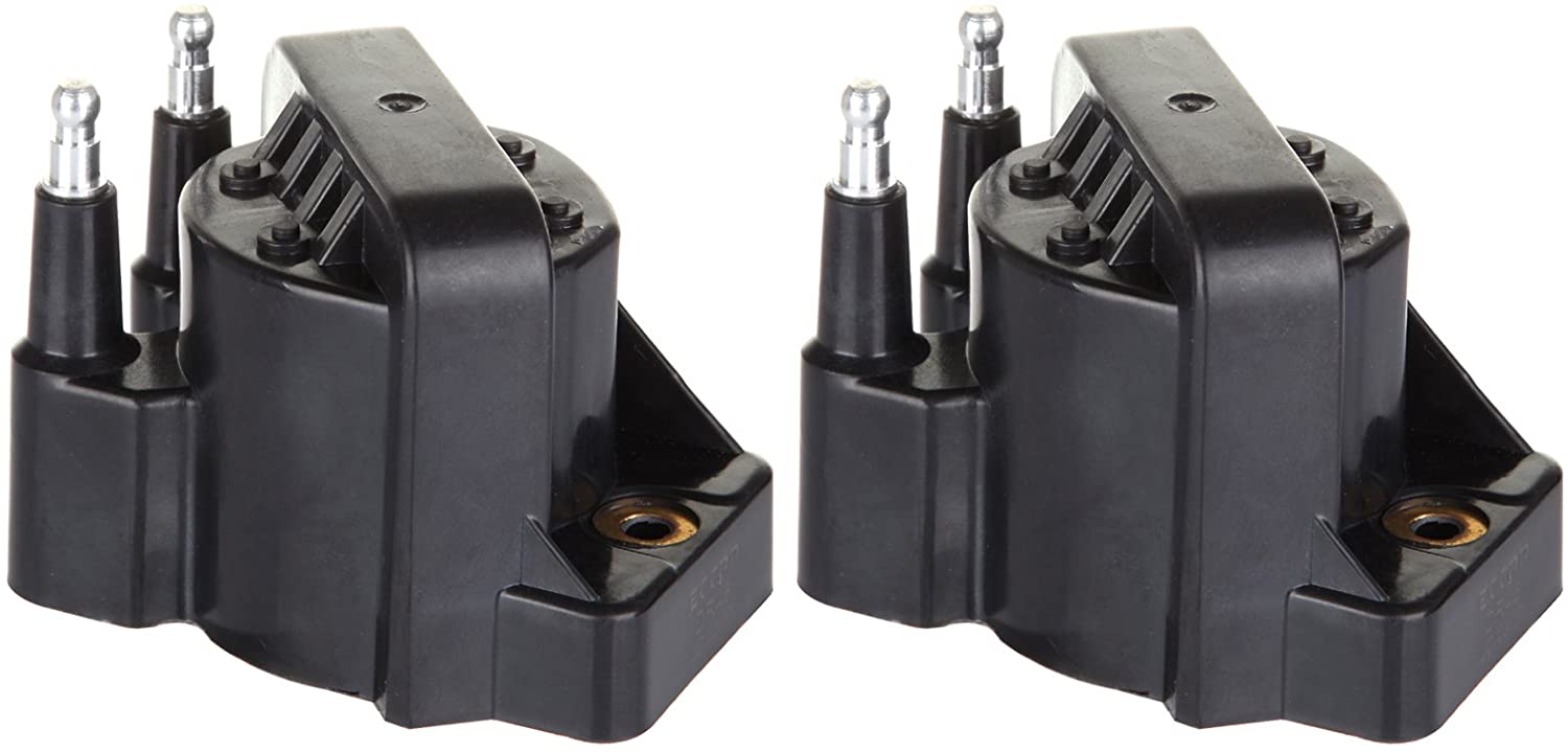 Aintier Ignition Coil pack of 2 compatible for Buic-k/Cadilla-c/Chev-y/GM-C/Isuzu/Oldsmobile/Pontiac 1986-2009 Equivalent with Part-numbers: C1316 D545