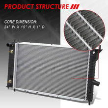 1322 OE Style Aluminum Core Cooling Radiator Replacement for Ford Topaz Tempo Ghia Mercury Topaz 2.3L 3.0L AT 92-94