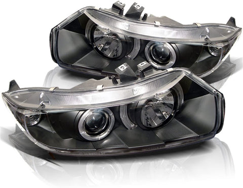 Spyder Auto LED Halo Projector Headlights Black/Clear