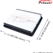 POTAUTO MAP 6033 (CA10881) Engine Air Guard Filter Compatible Aftermarket Replacement Part