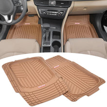 Motor Trend FlexTough Plus Black Rubber Car Floor Mats – All Weather Deep Dish Automotive Floor Mats, Heavy Duty Trim to Fit Design, Odorless Floor Mat Liners for Cars Truck Van SUV