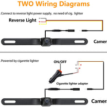 WiFi License Plate Backup Camera, 720P HD Car Rear View Reverse Camera Work with Most Smart Devices, IP68 Waterproof, IOS13 OR Above NOT Compatible
