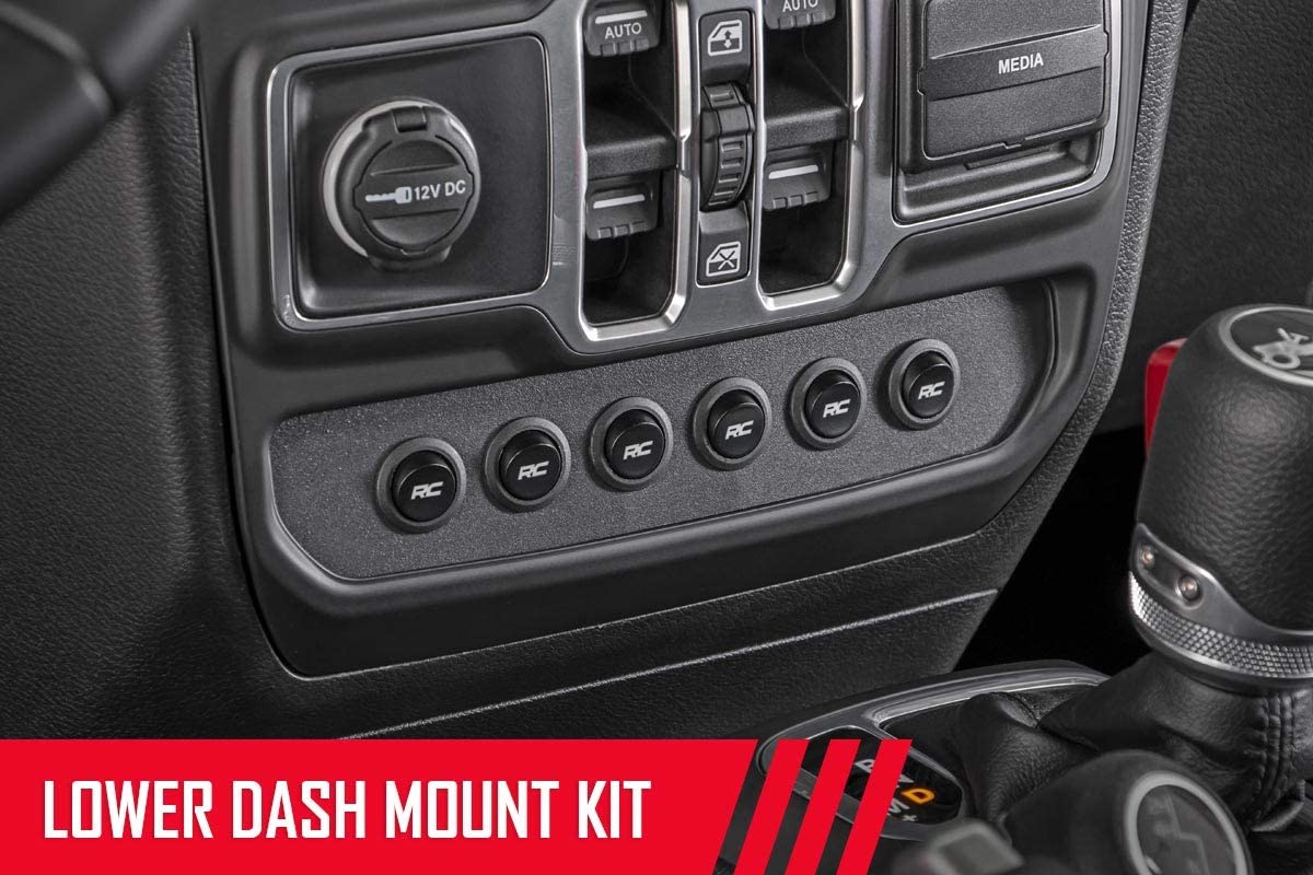 Rough Country MLC-6 for 2018-2020 Jeep Wrangler JL/Gladiator JT - 70964, Black