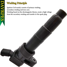 DAVRPES 4Pcs/Pack 30520-R40-007 Ignition Coils Pack For 2008-2015 Honda Accord Civic CR-V Crosstour 2013-2018 Acura ILX 2.4L L4 5C1719|E1102|52-2074|IC692|30520-R40-007|C1662|610-50159|UF-602