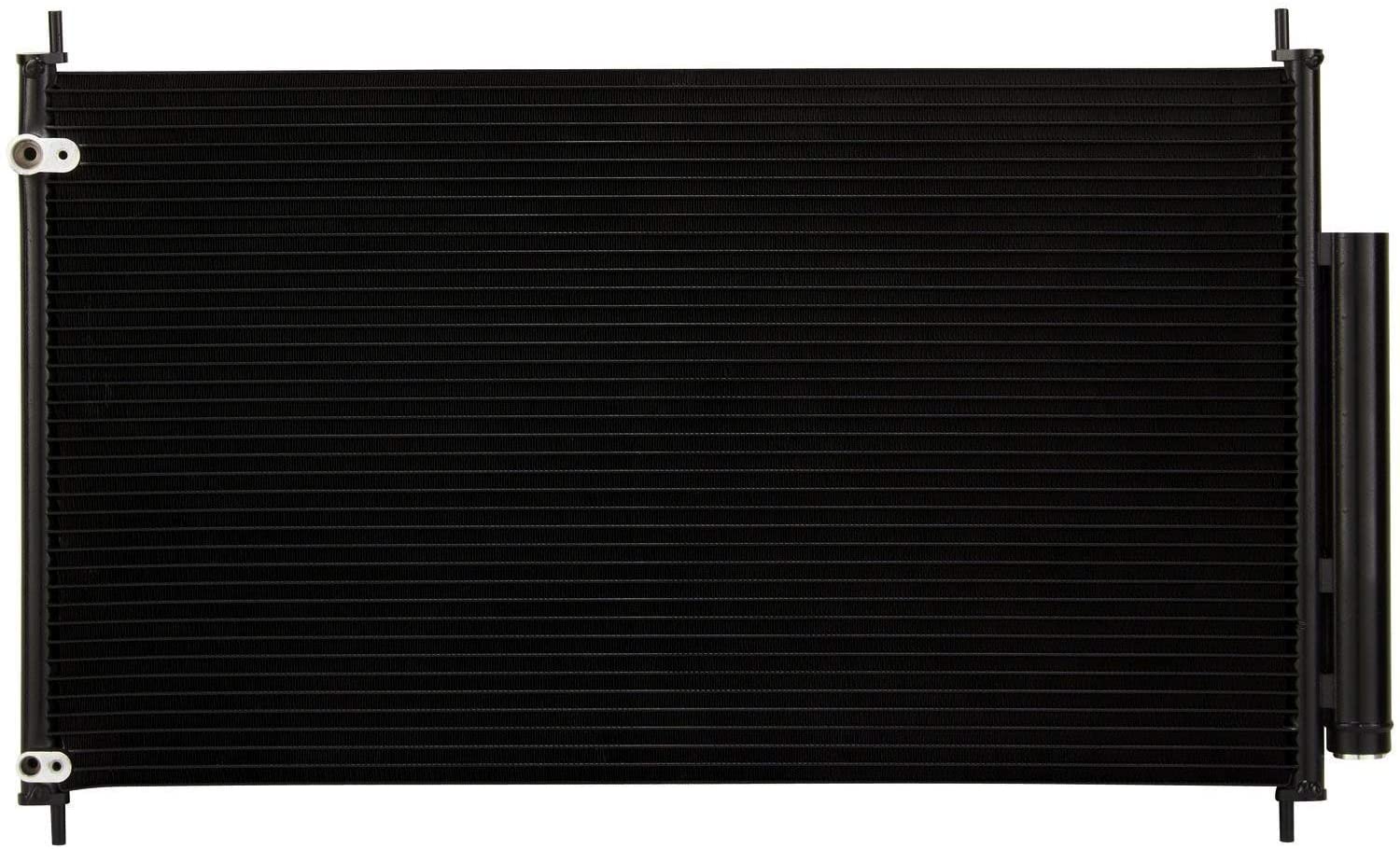 VioletLisa All Aluminum Air Condition Condenser 1 Row Compatible with 2005-2008 RL 3.5L 2009-2010 RL 3.7L V6 Without Oil Cooler