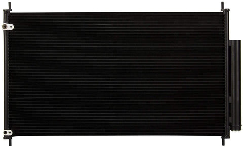 VioletLisa All Aluminum Air Condition Condenser 1 Row Compatible with 2005-2008 RL 3.5L 2009-2010 RL 3.7L V6 Without Oil Cooler