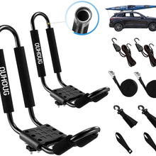 J-bar Kayak roof Rack,Universal Rack Carrier for Kayaks Boat Surf Ski Canoe, SUP, Surfboard and Ski Board Rooftop Mount Rack on SUV