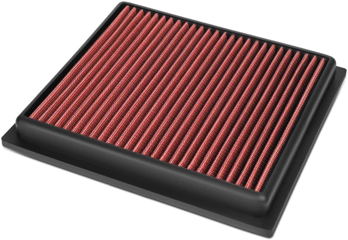 Red Washable Drop-In Air Filter Panel Replacement for Fiat 500X Jeep Compass Renegade Ram ProMaster City 15-20