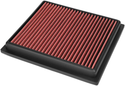 Red Washable Drop-In Air Filter Panel Replacement for Fiat 500X Jeep Compass Renegade Ram ProMaster City 15-20