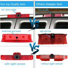 Navinio New Version Car Third Roof Top Mount Brake Lamp Camera Brake Light Rear View Backup Camera+7" LCD Car Dashboard Color Monitor for Chevrolet Express GMC Savana Vans Exporer Vans Cargo