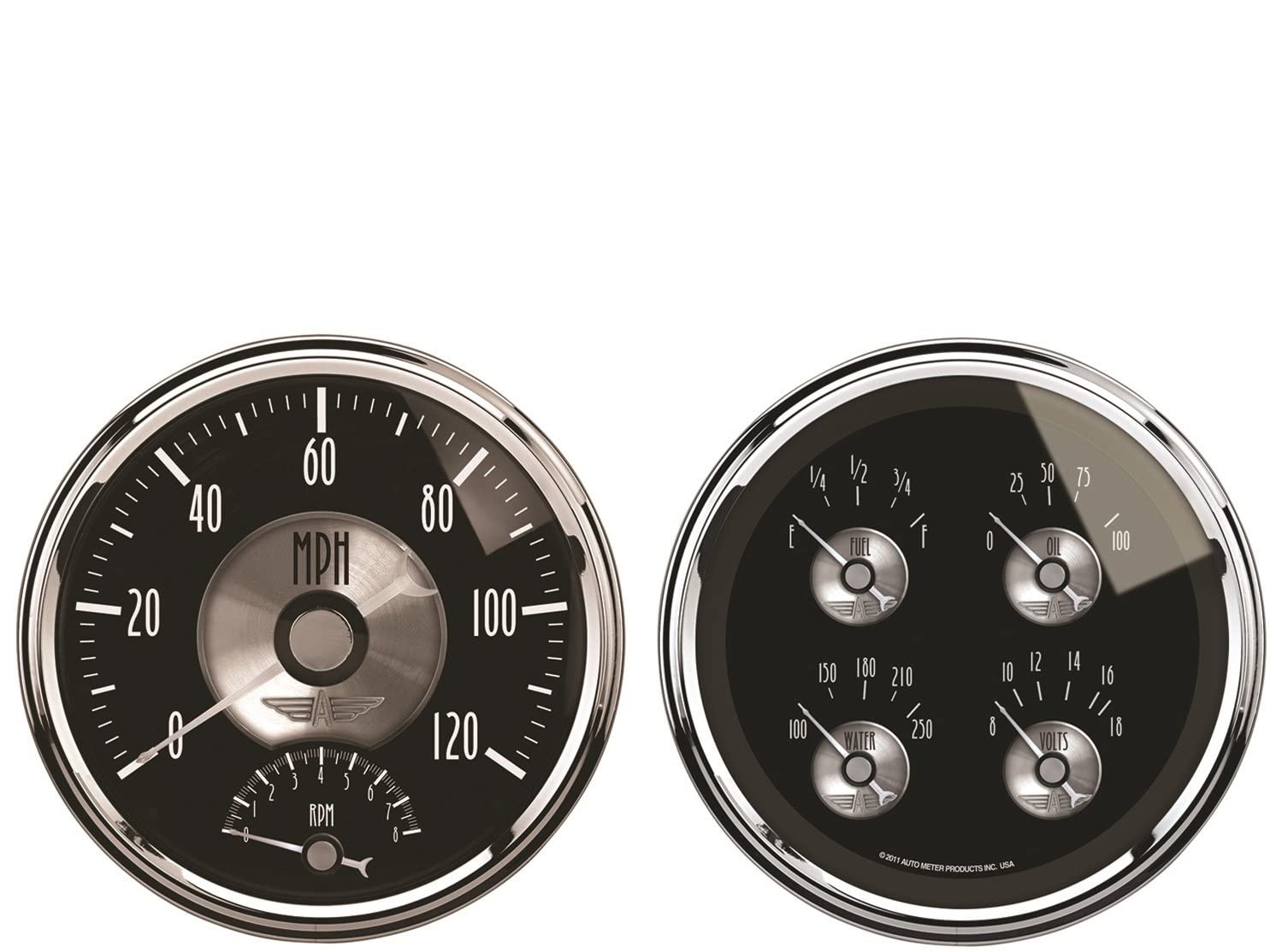 Auto Meter 2005 Prestige Series Black Diamond Quad Gauge/Tach/Speedo Kit
