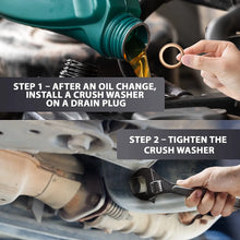 15pcs Oil Drain Plug Crush Rubber Washer Gasket Black Seal – 12mm Replacement for Buick/Cadillac/Chevrolet/GMC/Hummer/Oldsmobile/Pontiac/Saturn - OEM 12616850 Fits for GM 1975-2021 by AUTOMAJOR