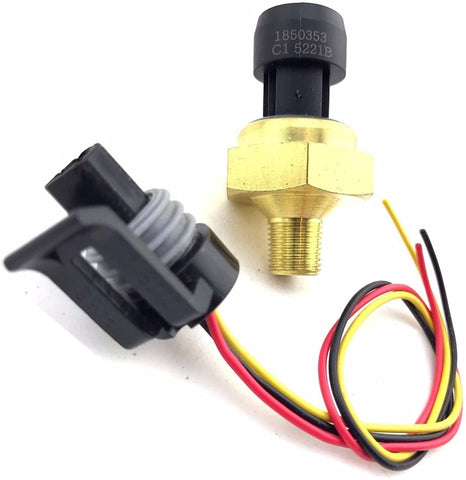 EBP EGR Exhaust Back Pressure Sensor fits Ford Powerstroke 7.3L 6.0L 1997-2003 Replaces 1850353C1 4C3Z-9J460-A DPFE-3 Coil Glow Plug Pigtail Included Top Quality Brand New