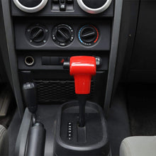 RT-TCZ Gear Shift Knob Handle Cover ABS Full Trim Frame Bezel Interior Accessories for Jeep Wrangler 2007-2010 JK JKU Sport X Sahara Rubicon Red