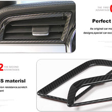 HKPKYK for Ford Mustang 2015 2016 2017, Interior Moulding Carbon Fiber AC Outlet Air Conditioner Outlet Door AC Auto Accessories