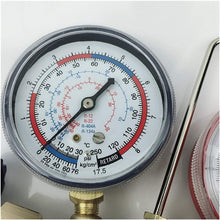 XIAOFANG Fangxia Store Air Conditioner Pressure Gauge Double Meter Car Home Fixed Inverter Pressure Metering of Refrigerant Filling (Color Name : Rose red)