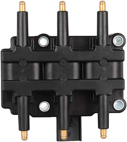 AUTOSAVER88 Ignition Coil Pack of 1 Compatible with 01-07 Dodge Caravan, 01-10 Grand Caravan, 01-10 Chrysler Town & Country, 01-03 Voyager, 05-08 Pacifica, 07-11 Wrangler V6 3.8L 3.3L
