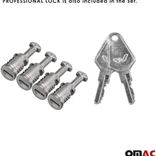 Roof Rack Cross Bars Lockable Luggage Carrier Smooth Roof Cars | Fits Alfa Romeo 147 3Door 2000-2010 Black Aluminum Cargo Carrier Rooftop Bars | Automotive Exterior Accessories