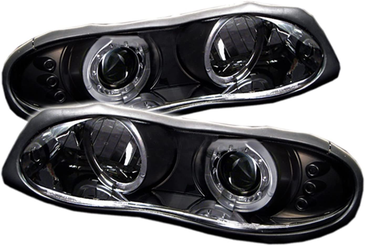 Spyder 5078261 Chevy Camaro 98-02 Projector Headlights - LED Halo - LED (Replaceable LEDs) - Black Smoke - High 9005 (Not Included) - Low H1 (Included)