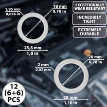 15pcs Oil Drain Plug Crush Washer Gasket Seal – 14mm Replacement for Hyundai/Kia - OEM 21513-23001 Fits Most Popular Models 2001-2022 by AUTOMAJOR