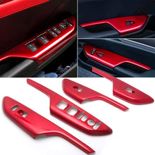 Xotic Tech Red Interior Gear Shift Knob Cover Decorative Trim for Honda Civic 10th Gen 2016 2017 2018 2019 2020 Automatic Transmission