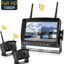 Wireless Backup Camera - IP69 Waterproof 1080P HD Night Vision Wide View Angle Backup Camera Wireless with 7 Inch HD Monitor, Wireless Backup Camera for Truck RV Trailer Pickup Camper