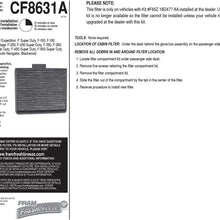 FRAM Fresh Breeze Cabin Air Filter Replacement for Car Passenger Compartment w/ Arm and Hammer Baking Soda, Easy Install, CF11182 for Select Acura and Honda Vehicles