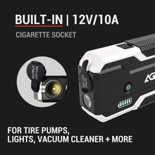 AUTOGEN 3000A Car Jump Starter (Up to 10.0L Gasoline & Diesel), 12V Portable Lithium Battery Jumper Box Booster Pack for Cars, SUVs, Trucks. Power Charger with Quick Charge 3.0. Hard Case Provided!