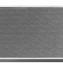 DNA Motoring OEM-RA-13197 13197 OE Style Bolt-On Aluminum Core Radiator Replacement