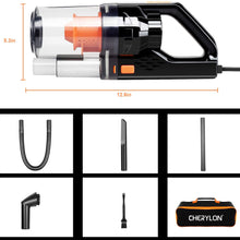 Car Vacuum, CHERYLON Portable Car Vacuum Cleaner High Power 150W/7500Pa for Car Interior Cleaning with Wet or Dry for Men/Women, 14.7 Ft Corded