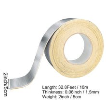 ZOENHOU 3 Pack 60mil 1.5mm Thicked Waterproof Aluminum Butyl Tape, 10 Yard x 2 Inch Foil Strong Duct Tapes Self Adhesive Leak Proof Repair Tape for Pipe RV Awning Patching Window Sealing Supplies