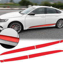 Xotic Tech 5pcs Sporty Red Pre-Cut Front Hood Grille Grill Molding Trim Waterproof Protector Sticker for Honda Accord 2018 2019 Sedan