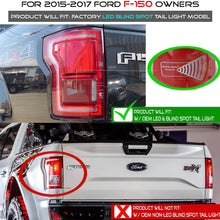 ACANII - For 2015 2016 2017 2018 Ford F150 w/Blind Spot Sensor Red Clear Full LED Light Tube Tail Lights Brake Lamps