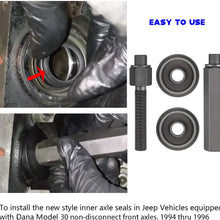 6764A Inner Axle Seal Installer Set for Jeep Vehicles with Dana Model 30 Non-disconnect Front Axles 1994-1996