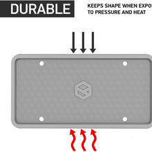 Rightcar Solutions Flawless Silicone License Plate Frame - Rust-Proof. Rattle-Proof. Weather-Proof. - Black