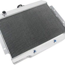 Primecooling 3 Row Aluminum Radiator for Jeep CJ Series CJ 5 6 7 w/Chevy GM Conversion V8 SWAP