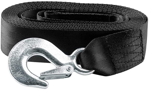 BANG4BUCK 2 Packs 2 Inch X 20 Feet Winch Straps Cable Tow Strap Lines with Durable Hooks for ATV Jet Ski Trailer Boat Cars - Breaking Strength 10000 lbs