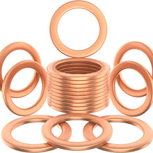 15pcs Oil Drain Plug Crush Washer Gasket Seal – 14mm Replacement for Hyundai/Kia - OEM 21513-23001 Fits Most Popular Models 2001-2022 by AUTOMAJOR