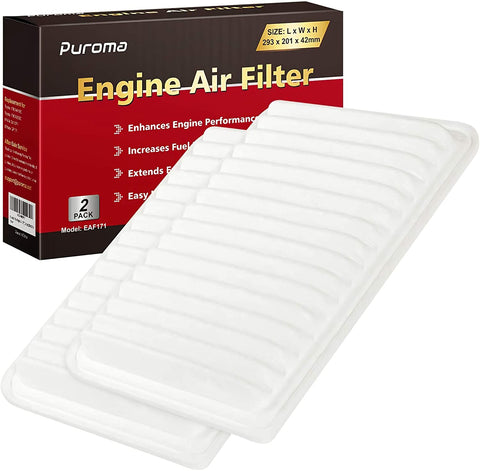 Puroma 1 Pack Replacement for Toyota Rigid Panel Engine Air Filter, CA10171, GP171, Camry Gas L4 (2007-2017), Venza Gas L4 (2009-2015)