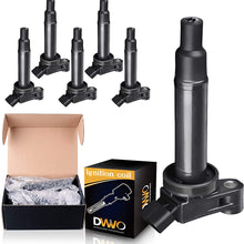 Ignition Coil Pack Compatible with Toyota Avalon Camry Highlander Sienna, ES300 RX300 1999-2003 3.0L V6 - Set of 6