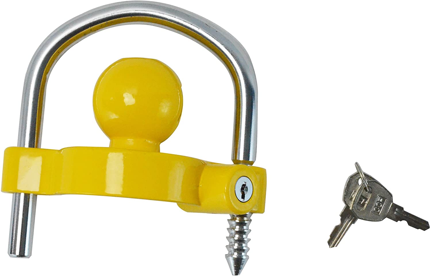 GoTow GT-10002 Universal Coupler Trailer Hitch Security Lock - Fits 1 7/8