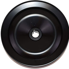 A-Team Performance Steel Key-Way Power Steering Pump Pulley Single Groove Compatible with 1955-72 GM Chevrolet SBC BBC Small and Big Block Chevy SBF Small Block Ford Black