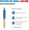 Bilstein B6 4600 Series 2 Front Shocks Kit for Jeep Commander Overland '07-'09 Ride Monotube replacement Gas Charged Shock absorbers part number 24-186797