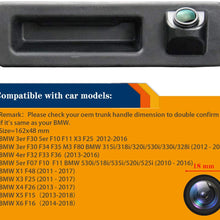 HD 1280x720p Reversing Camera Integrated in Trunk Handle Rear View Backup Camera for 3er F30 5er F10 F11 X3 F25 320Li/530i/328i/535Li/520Li