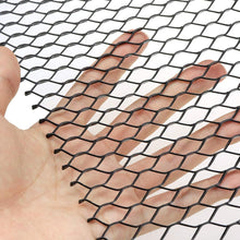 AUTOT 40 x 13 inch Car Grill Mesh Sheet, Black Painted Aluminum Alloy Grille Mesh Roll, 11 x 25 mm Hexagon-Shape Grids